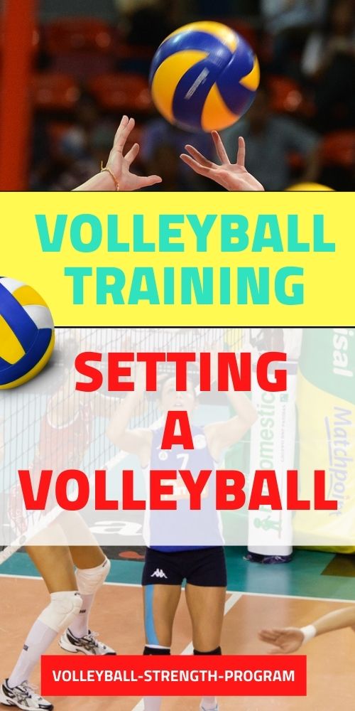 Setting a volleyball