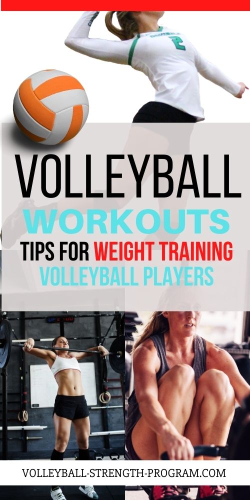 Volleyball player set and rep schemes should be individualized for each athlete. Not all athletes are the same. For example, some volleyball players are highly trained and experienced with working out. Weight training takes practice you need coaching. Learn the best way to workout for volleyball along with increasing the vertical jump to get up high and spike the ball through the block.